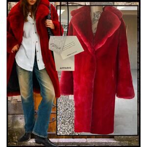 Free People APPARIS Steffi Pockets Midi Length Coat Size XL NEW